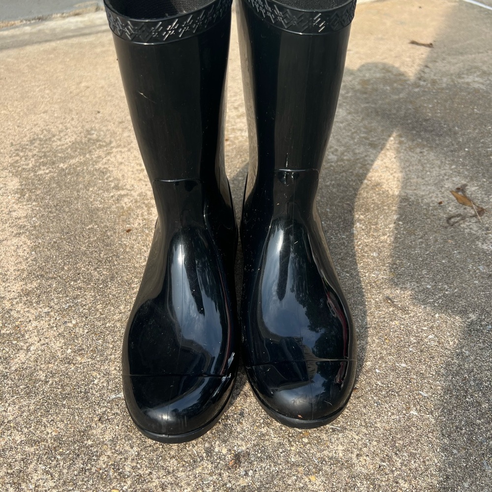 UGG Black Fleece-Lined Boots